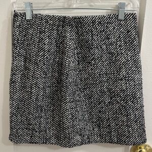 H&M Black & White Herringbone Skirt